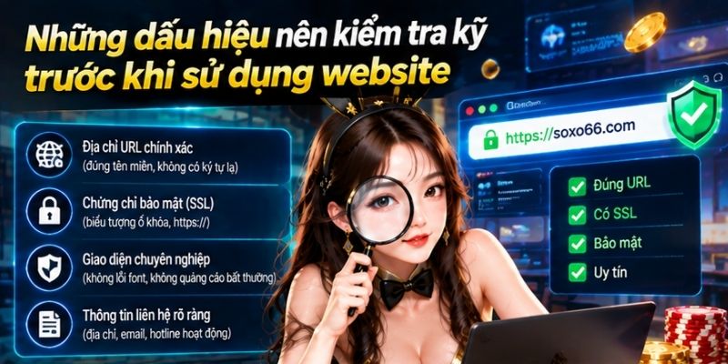 Những dấu hiệu nên kiểm tra kỹ trước khi sử dụng website