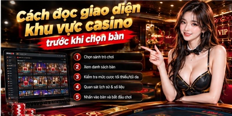 Casino SOXO66: Tổng Quan Sảnh Chơi Và Các Loại Game 3 Cách đọc giao diện khu vực casino trước khi chọn bàn