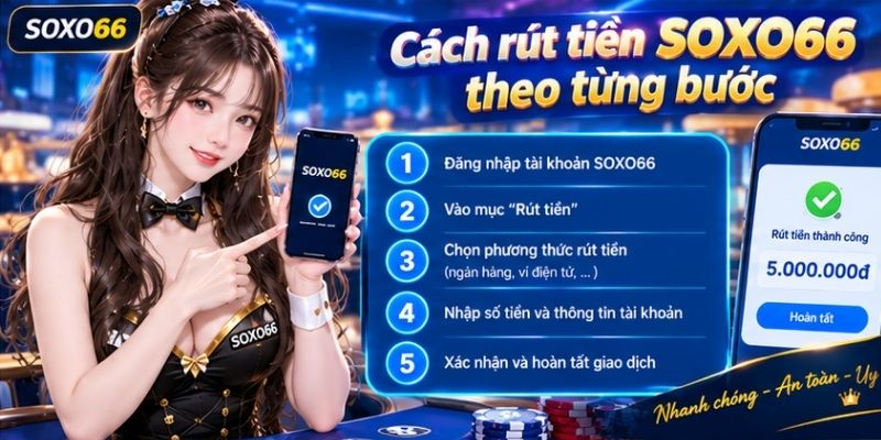 Cách rút tiền SOXO66 theo từng bước