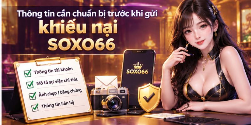 Khiếu Nại SOXO66: Quy Trình Giải Quyết Tranh Chấp 2 Thông tin cần chuẩn bị trước khi gửi khiếu nại